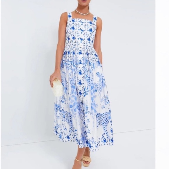 NWT Painted Safari Vita Dress TUCKERNUCK X LOULOU BAKER - Picture 1 of 8